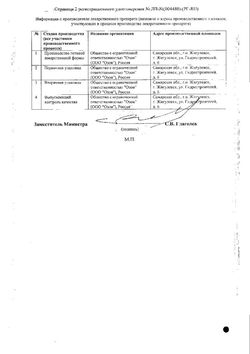 Сертификат КАНДЕСАРТАН ТАБЛЕТКИ 16 МГ   №28-4