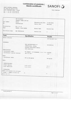 15413-Сертификат Таваник, таблетки покрыт.плен.об. 500 мг 10 шт-18