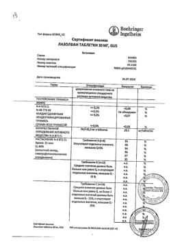 15615-Сертификат Лазолван, таблетки 30 мг 20 шт-38