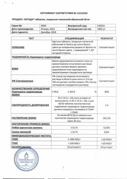 15717-Сертификат Латуда, таблетки покрыт.плен.об. 40 мг 28 шт-10