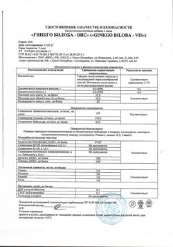 15978-Сертификат Гинкго Билоба-ВИС капсулы 0,4 г, 40 шт-2