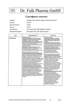 16003-Сертификат Урсофальк, таблетки покрыт.плен.об. 500 мг 50 шт-33