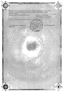 Сертификат МЕМАНТИНОЛ ТАБЛЕТКИ 10 МГ №90-1