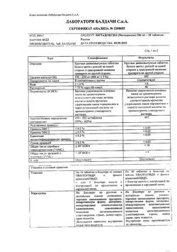 16438-Сертификат Метадоксил, таблетки 500 мг 10 шт-1