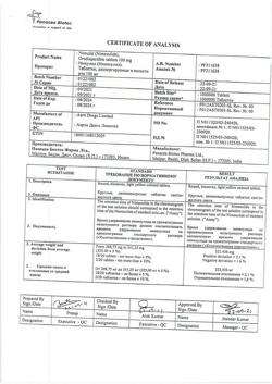 17214-Сертификат Нимулид, таблетки диспергируемые в полости рта 100 мг 20 шт-5