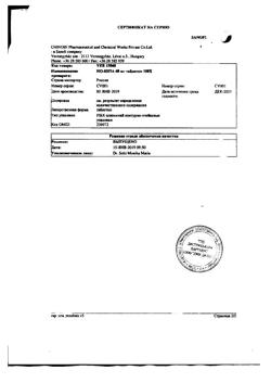 17319-Сертификат Но-шпа, таблетки 40 мг 100 шт-66