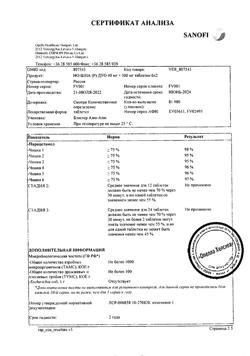 17320-Сертификат Но-шпа Дуо, таблетки 40 мг+500 мг 12 шт-3