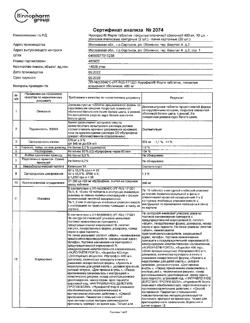 17341-Сертификат Нурофаст Форте, таблетки покрыт.плен.об. 400 мг 20 шт-9