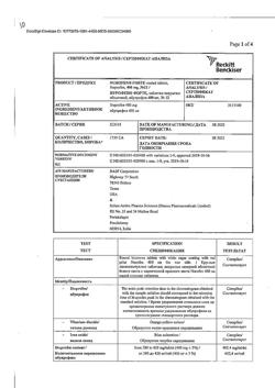 17343-Сертификат Нурофен Форте, таблетки покрыт.об. 400 мг 12 шт-58