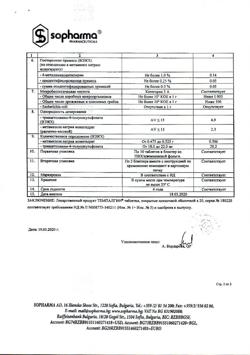 17529-Сертификат Темпалгин, таблетки покрыт.плен.об. 500 мг+20 мг 20 шт-22