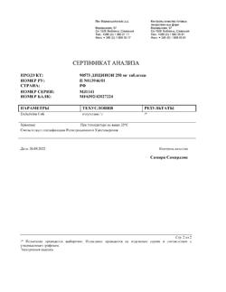 17593-Сертификат Дицинон, таблетки 250 мг 100 шт-63