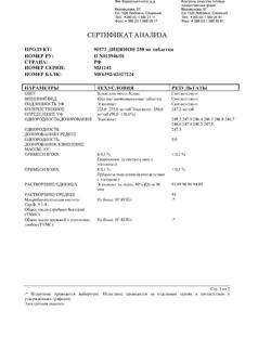 17593-Сертификат Дицинон, таблетки 250 мг 100 шт-62