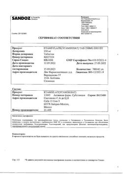 17593-Сертификат Дицинон, таблетки 250 мг 100 шт-75