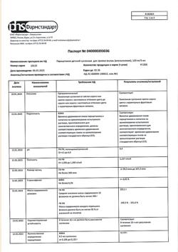 1766-Сертификат Парацетамол детский, суспензия для приема внутрь 120мг/5мл апельсин 200 г 1 шт-25