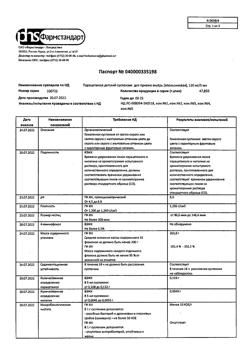 1766-Сертификат Парацетамол детский, суспензия для приема внутрь 120мг/5мл апельсин 200 г 1 шт-10