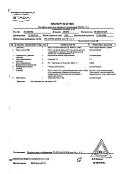 18834-Сертификат Синафлан, мазь для наружного применения 0,025 % 15 г 1 шт-29