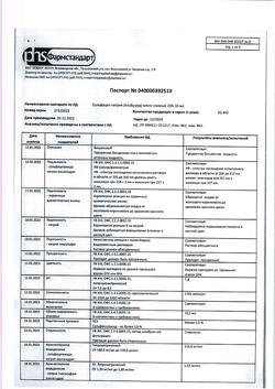 19161-Сертификат Сульфацил натрия, капли глазные 20 % 10 мл 1 шт-24