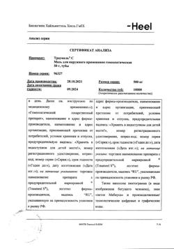 19662-Сертификат Траумель С, мазь для наружного применения 50 г 1 шт-32