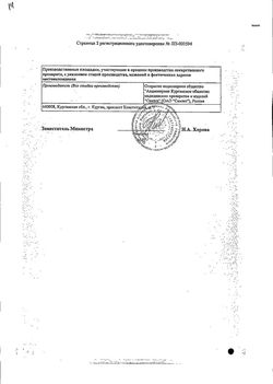 Сертификат КАПТОПРИЛ-АКОС ТАБЛЕТКИ 50 МГ   №20-1
