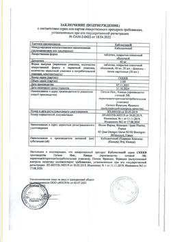 20881-Сертификат Кабометикс, таблетки покрыт.плен.об. 40 мг 30 шт-17