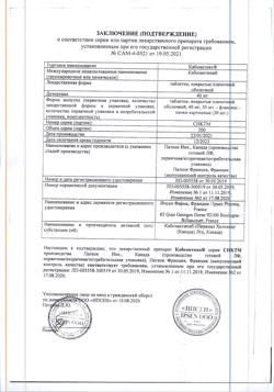 20881-Сертификат Кабометикс, таблетки покрыт.плен.об. 40 мг 30 шт-4