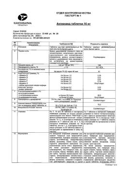 22693-Сертификат Ангиаканд, таблетки 16 мг 28 шт-1