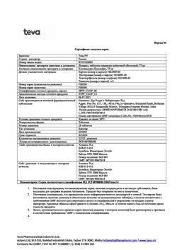 22822-Сертификат Лопирел, таблетки покрыт.плен.об. 75 мг 28 шт.-1
