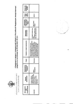 23137-Сертификат Сталево, таблетки покрыт.плен.об. 150 мг+37,5 мг+200 мг 30 шт-5
