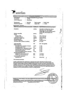 23210-Сертификат Флемоксин Солютаб, таблетки диспергируемые 500 мг 20 шт-47