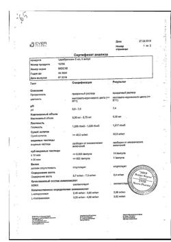 23259-Сертификат Церебролизин, раствор для инъекций 5 мл 5 шт-196