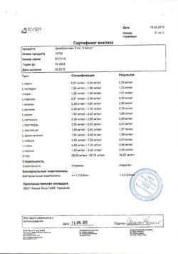 23259-Сертификат Церебролизин, раствор для инъекций 5 мл 5 шт-1