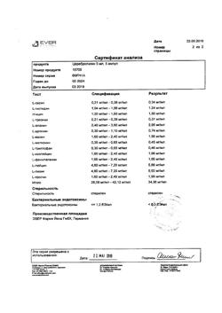 23259-Сертификат Церебролизин, раствор для инъекций 5 мл 5 шт-178