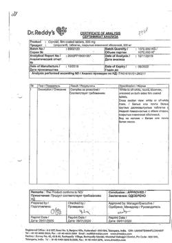 23280-Сертификат Ципролет, таблетки покрыт.об. 500 мг   10 шт-6