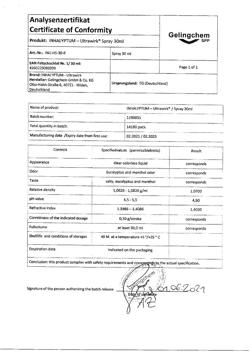 23706-Сертификат Ингалиптум-Ультравирк спрей средство гигиены полости рта, 30 мл 1 шт-2