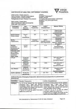 23882-Сертификат Феринжект, раствор для в/в введ 50 мг/мл 10 мл фл 1 шт-23