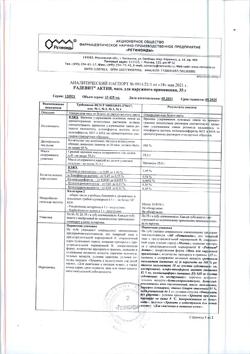 23953-Сертификат Радевит Актив, мазь для наружного применения 35 г 1 шт-25