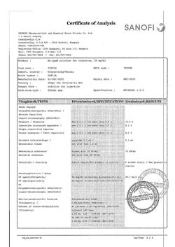 24604-Сертификат Но-шпа, раствор для в/в и в/м введ. 20 мг/мл 2 мл 25 шт-172
