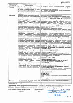 247-Сертификат Мексидол ФОРТЕ 250, таблетки покрыт.плен.об. 250 мг 40 шт-18