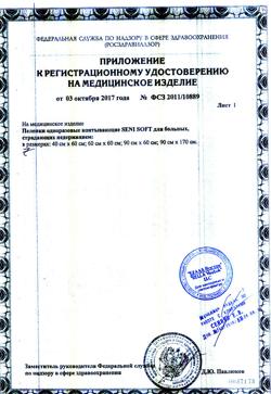 25172-Сертификат Seni Soft простыни (пеленки)  90х170см с крылышками, 5 шт-2
