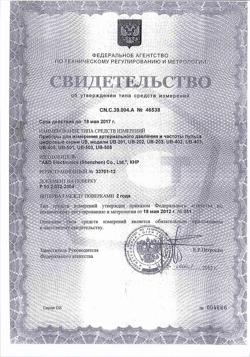 2564-Сертификат Тонометр AND UB-201, 1 шт.-4