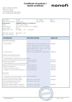 26843-Сертификат Коапровель, таблетки покрыт.плен.об. 12.5 мг+300 мг 28 шт-5