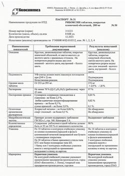 27316-Сертификат Рибоксин, таблетки покрыт.плен.об. 200 мг 50 шт-19