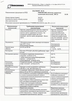 27316-Сертификат Рибоксин, таблетки покрыт.плен.об. 200 мг 50 шт-17