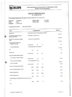 27377-Сертификат Белогент, мазь для наружного применения 40 г 1 шт-4