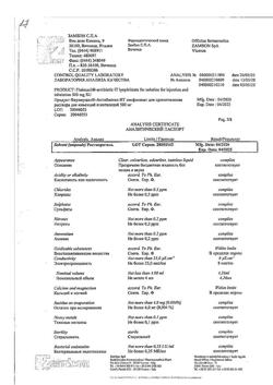 27386-Сертификат Флуимуцил-антибиотик ИТ, лиофилизат д/приг раствора для иньекций и ингаляций 500 мг фл 3 шт-106