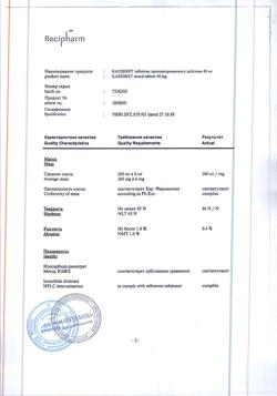27821-Сертификат Кардикет, таблетки пролонг действия 40 мг 20 шт-5