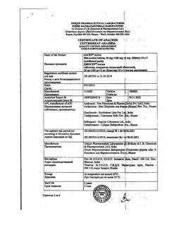 28064-Сертификат Джосет Актив, таблетки покрыт.плен.об. 30 мг+100 мг+2 мг 20 шт-1