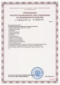 28285-Сертификат Philips InnoSpire Elegance Система компрессорная ингаляционная HH1336/00, 1 шт-2