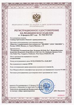 28285-Сертификат Philips InnoSpire Elegance Система компрессорная ингаляционная HH1336/00, 1 шт-1