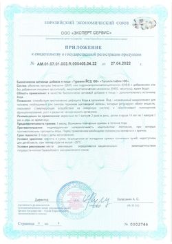 Сертификат ТУРАМИН "ЙОД 100" КАПСУЛЫ 0,2 Г   №90-2